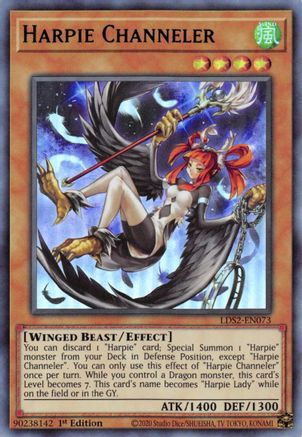 Harpie Channeler (Green) (Ultra Rare) (LDS2-EN073) - Legendary Duelists: Season 2 1st Edition