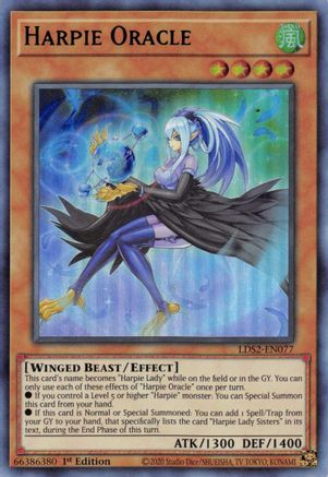 Harpie Oracle (Green) (Ultra Rare) (LDS2-EN077) - Legendary Duelists: Season 2 1st Edition