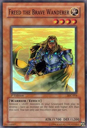 Freed the Brave Wanderer (Super Rare) (IOC-014) - Invasion of Chaos 1st Edition