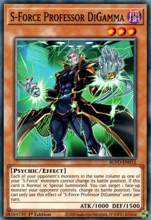 S-Force Professor DiGamma (Common) (BLVO-EN012) - Blazing Vortex 1st Edition