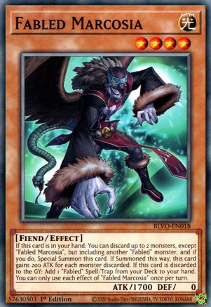 Fabled Marcosia (Common) (BLVO-EN018) - Blazing Vortex 1st Edition