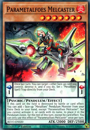 Parametalfoes Melcaster (Common) (BLVO-EN020) - Blazing Vortex 1st Edition