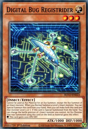 Digital Bug Registrider (Common) (BLVO-EN023) - Blazing Vortex 1st Edition