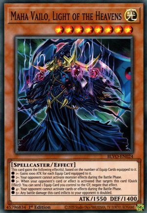 Maha Vailo, Light of the Heavens (Super Rare) (BLVO-EN024) - Blazing Vortex 1st Edition