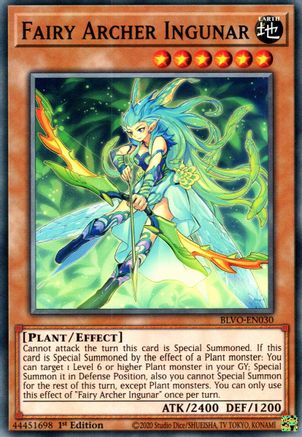 Fairy Archer Ingunar (Common) (BLVO-EN030) - Blazing Vortex 1st Edition