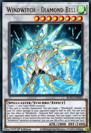 Windwitch - Diamond Bell (Ultra Rare) (BLVO-EN043) - Blazing Vortex 1st Edition