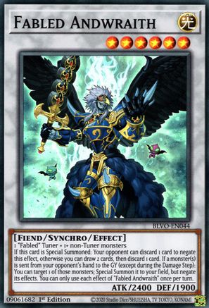 Fabled Andwraith (Super Rare) (BLVO-EN044) - Blazing Vortex 1st Edition