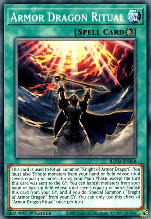 Armor Dragon Ritual (Common) (BLVO-EN064) - Blazing Vortex 1st Edition