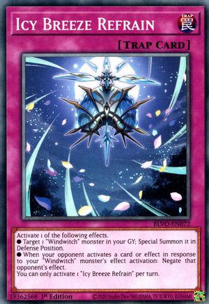 Icy Breeze Refrain (Common) (BLVO-EN072) - Blazing Vortex 1st Edition