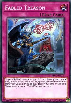 Fabled Treason (Common) (BLVO-EN073) - Blazing Vortex 1st Edition