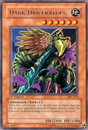 Dark Driceratops (Rare) (IOC-073) - Invasion of Chaos 1st Edition