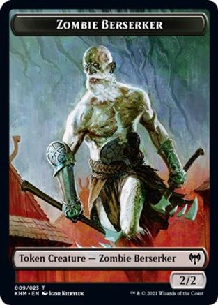 Zombie Berserker Token (KHM-009) [Kaldheim]
