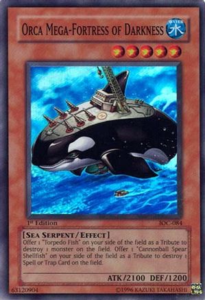 Orca Mega-Fortress of Darkness (Super Rare) (IOC-084) - Invasion of Chaos Unlimited