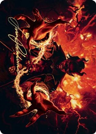 Tibalt's Trickery Art Card (Gold-Stamped Signature) (ASKHM-038) [Art Series: Kaldheim]