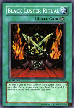 Black Luster Ritual (Super Rare) (SYE-025) - Starter Deck: Yugi Evolution Unlimited