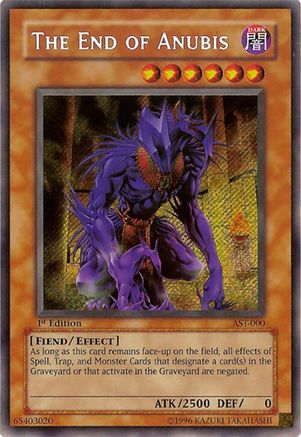 The End of Anubis (Secret Rare) (AST-000) - Ancient Sanctuary 1st Edition