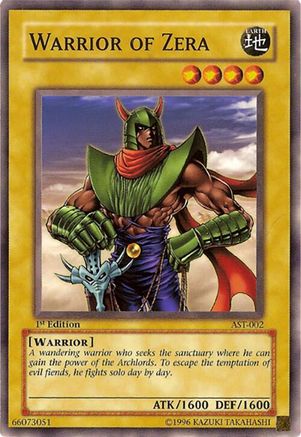 Warrior of Zera (Common) (AST-002) - Ancient Sanctuary 1st Edition