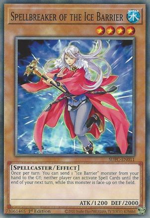 Spellbreaker of the Ice Barrier (Common) (SDFC-EN011) - Structure Deck: Freezing Chains 1st Edition