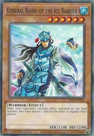 General Raiho of the Ice Barrier (Common) (SDFC-EN015) - Structure Deck: Freezing Chains 1st Edition