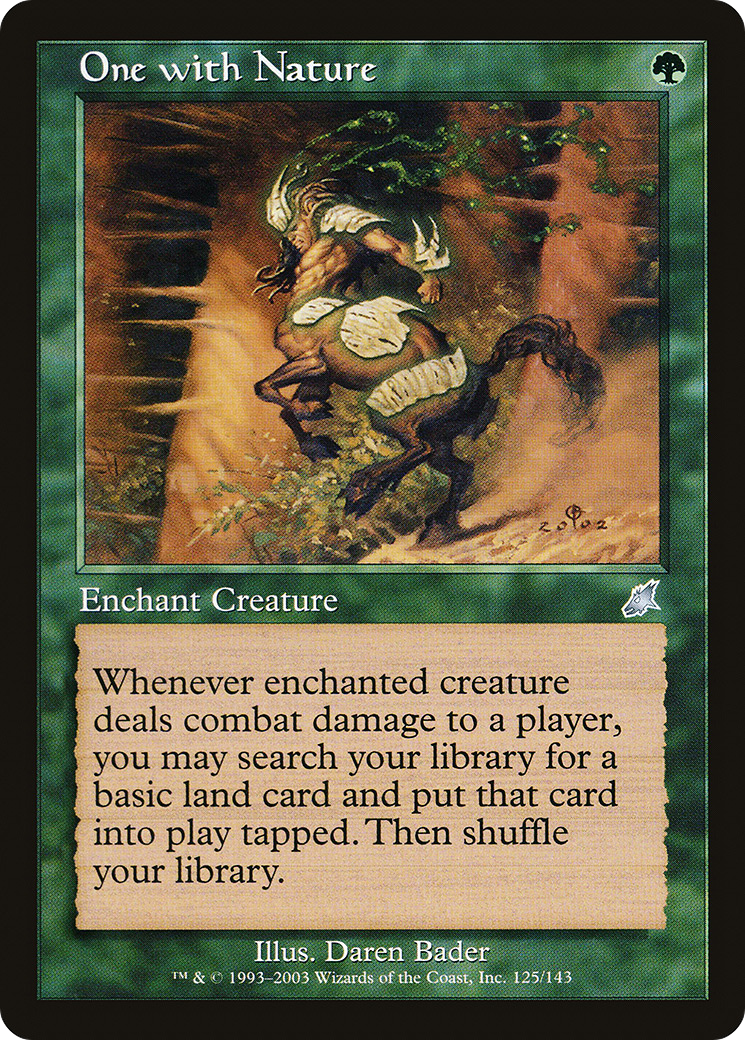 One with Nature (SCG-125) [Scourge] Foil