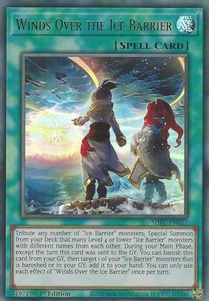 Winds Over the Ice Barrier (Ultra Rare) (SDFC-EN027) - Structure Deck: Freezing Chains 1st Edition