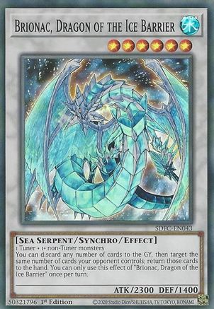 Brionac, Dragon of the Ice Barrier (Super Rare) (SDFC-EN043) - Structure Deck: Freezing Chains 1st Edition