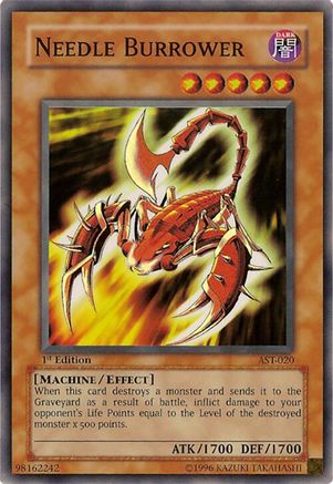 Needle Burrower (Super Rare) (AST-020) - Ancient Sanctuary 1st Edition