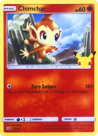 Chimchar (012/025) [McDonalds 25th Anniversary Promos] - Promo