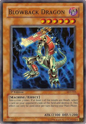 Blowback Dragon (Ultra Rare) (AST-022) - Ancient Sanctuary 1st Edition
