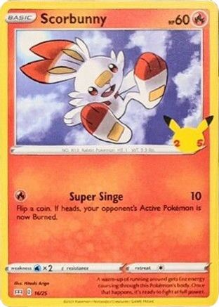 Scorbunny (016/025) [McDonalds 25th Anniversary Promos] Holofoil - Promo