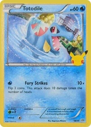 Totodile (018/025) [McDonalds 25th Anniversary Promos] - Promo
