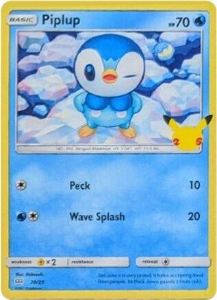 Piplup (020/025) [McDonalds 25th Anniversary Promos] Holofoil - Promo