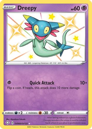 Dreepy (SV060/SV122) [Shining Fates Shiny Vault] Holofoil - Shiny Holo Rare