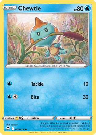 Chewtle (026/072) [Shining Fates] - Common