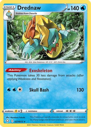 Drednaw (027/072) [Shining Fates] - Rare