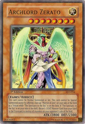 Archlord Zerato (Ultra Rare) (AST-034) - Ancient Sanctuary 1st Edition