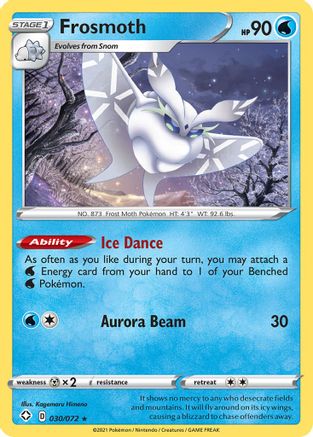 Frosmoth (030/072) [Shining Fates] Reverse Holofoil - Holo Rare