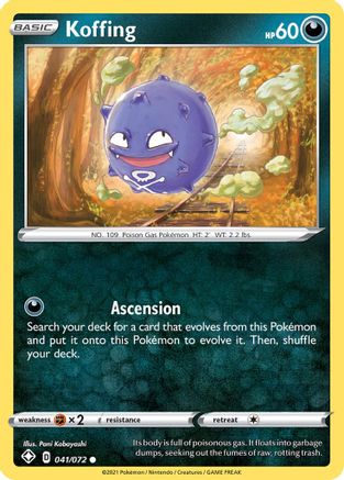 Koffing (041/072) [Shining Fates] Reverse Holofoil - Common