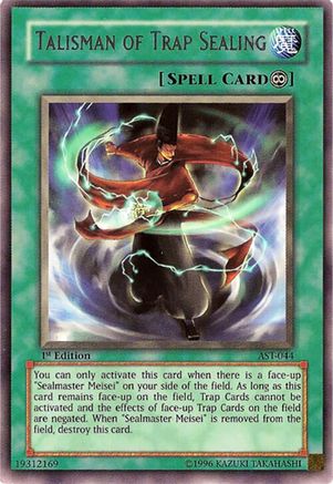 Talisman of Trap Sealing (Rare) (AST-044) - Ancient Sanctuary 1st Edition