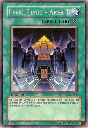 Level Limit - Area B (Common) (AST-092) - Ancient Sanctuary Unlimited