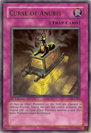 Curse of Anubis (Ultra Rare) (AST-105) - Ancient Sanctuary 1st Edition