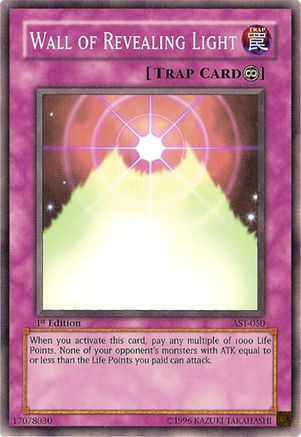 Wall of Revealing Light (Common) (AST-050) - Ancient Sanctuary Unlimited