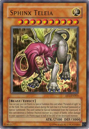 Sphinx Teleia (Ultra Rare) (EP1-EN003) - Yu-Gi-Oh! Movie Exclusive Pack Limited