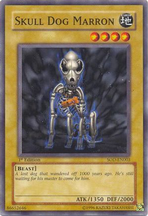 Skull Dog Marron (Common) (SOD-EN003) - Soul of the Duelist Unlimited