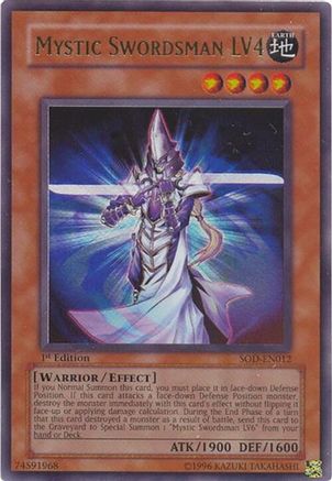 Mystic Swordsman LV4 (Ultra Rare) (SOD-EN012) - Soul of the Duelist 1st Edition
