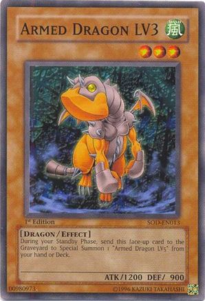 Armed Dragon LV3 (Common) (SOD-EN013) - Soul of the Duelist Unlimited