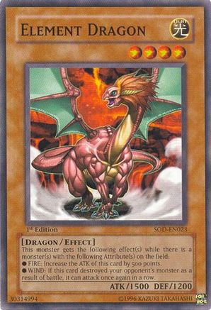 Element Dragon (Common) (SOD-EN023) - Soul of the Duelist 1st Edition