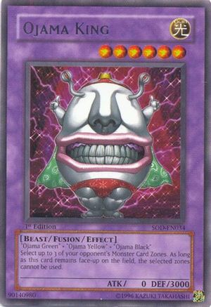 Ojama King (Rare) (SOD-EN034) - Soul of the Duelist 1st Edition