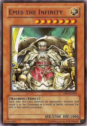 Emes the Infinity (Super Rare) (DBT-EN001) - Destiny Board Traveler Promo Limited