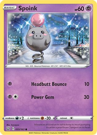Spoink (055/163) [SWSH05 Battle Styles] - Common